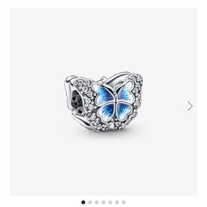 Pandora Blue Butterfly Charm